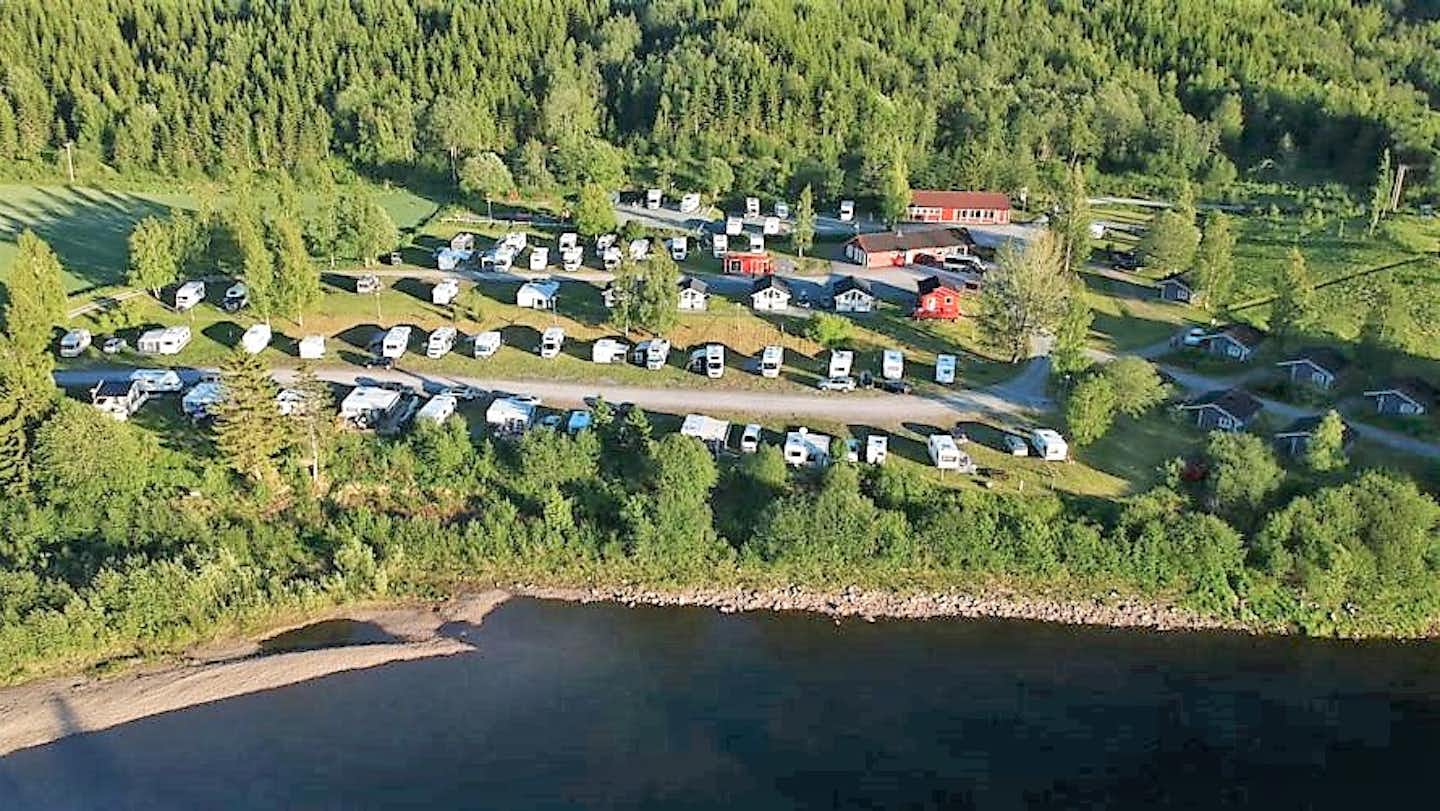 Camping Langnes - Luftaufnahme des Campingplatzes