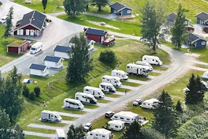 Langnes Camping, Grong - Luftaufnahme des Campingplatzes