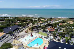 Camping APV - Anse des Pins Camping L'Anse des Pins - Campingplatz aus der Vogelperspektive