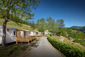 Camping L'Ardéchois - Mobilheime auf dem Campingplatz