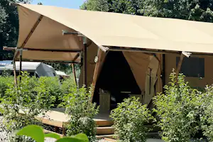 Camping L'Argentière - Glamping Zelt Außenansicht
