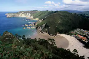 Camping Las Hortensias - Campingplatz am Strand aus der Vogelperspektive