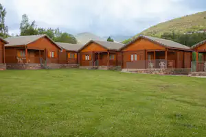 Camping Laspaúles - Blick auf die Mobilheime auf dem Campingplatz