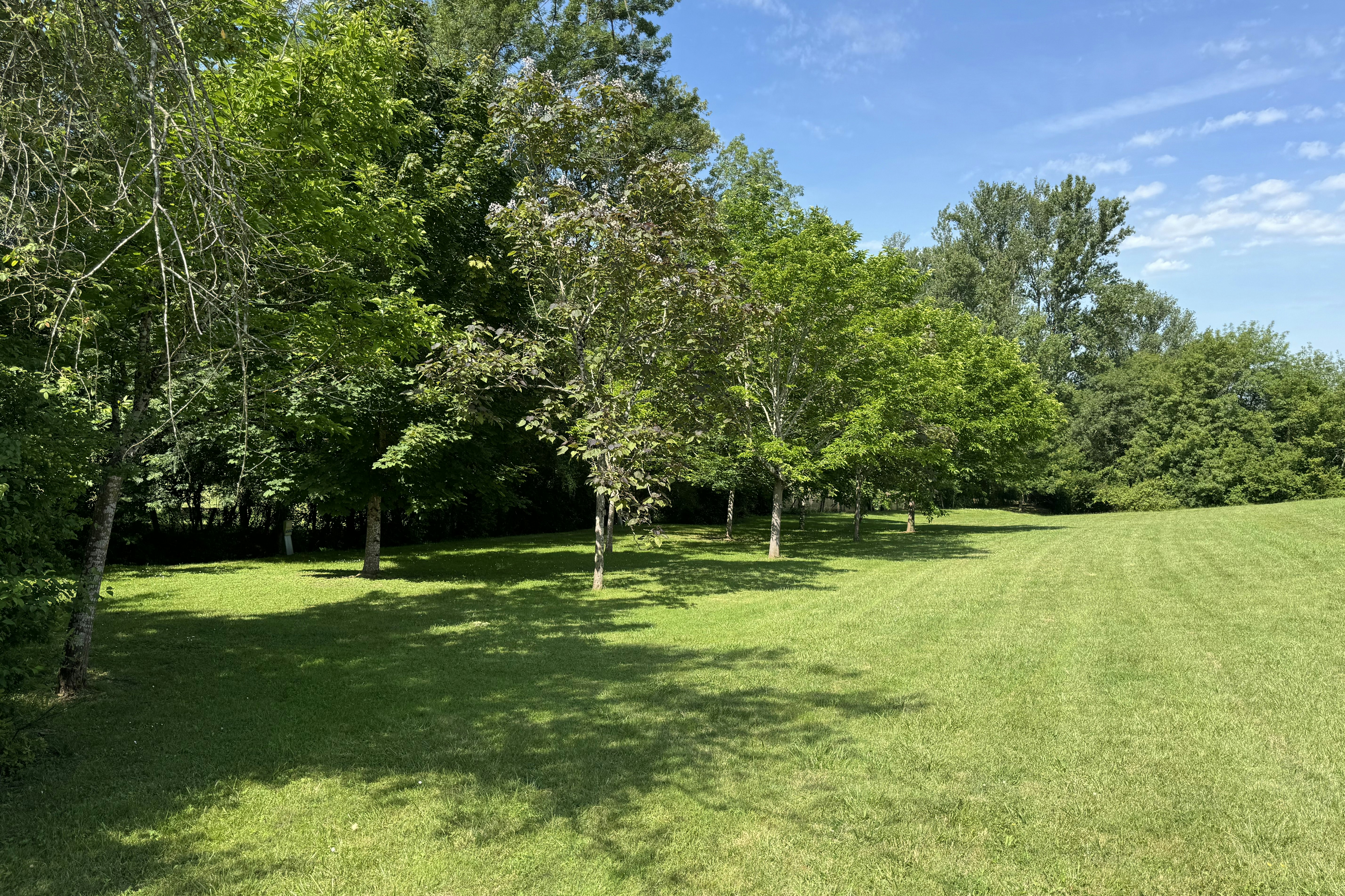 Camping Latapie - Standplatzwiese auf dem Campingplatz