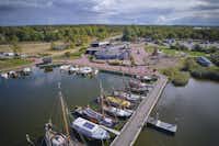 Siblu Camping Lauwersoog - Blick auf den Bootshafen 