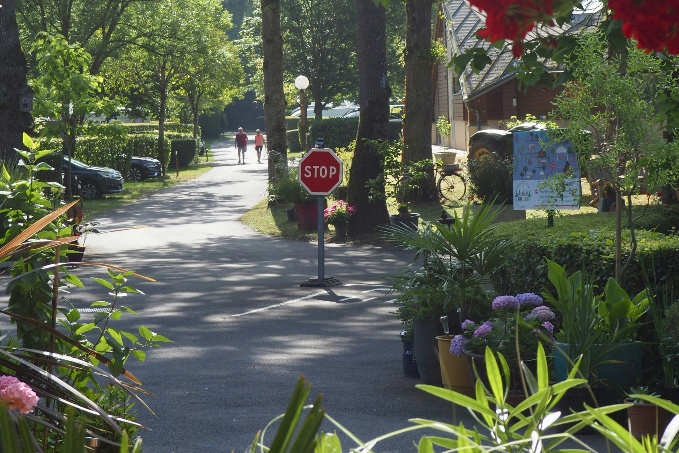 Camping Le Bec de Cisse - Einfahrt des Campingplatzes