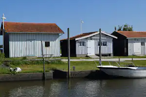 Camping Le Braou - Französische Stadt Audenge in der Nähe vom Campingplatz