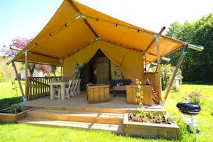 Camping Le Brévedent - Glamping-Zelt für 4 Personen auf dem Campingplatz