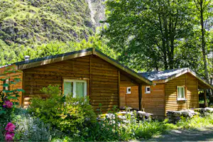 Camping Le Champ du Moulin - Mobilheime auf dem Campingplatz
