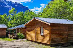 Camping Le Champ du Moulin - Mobilheime auf dem Campingplatz