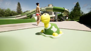 Camping Le Chassezac - Wasserspielplatz für Kinder auf dem Campingplatz