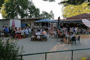 Camping Le Ch'timi - Restaurant mit Terrasse auf dem Campingplatz