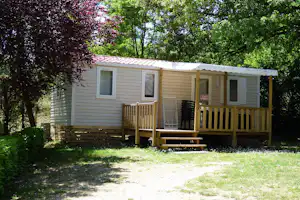 Camping Le Clapas - Mobilheim mit Veranda
