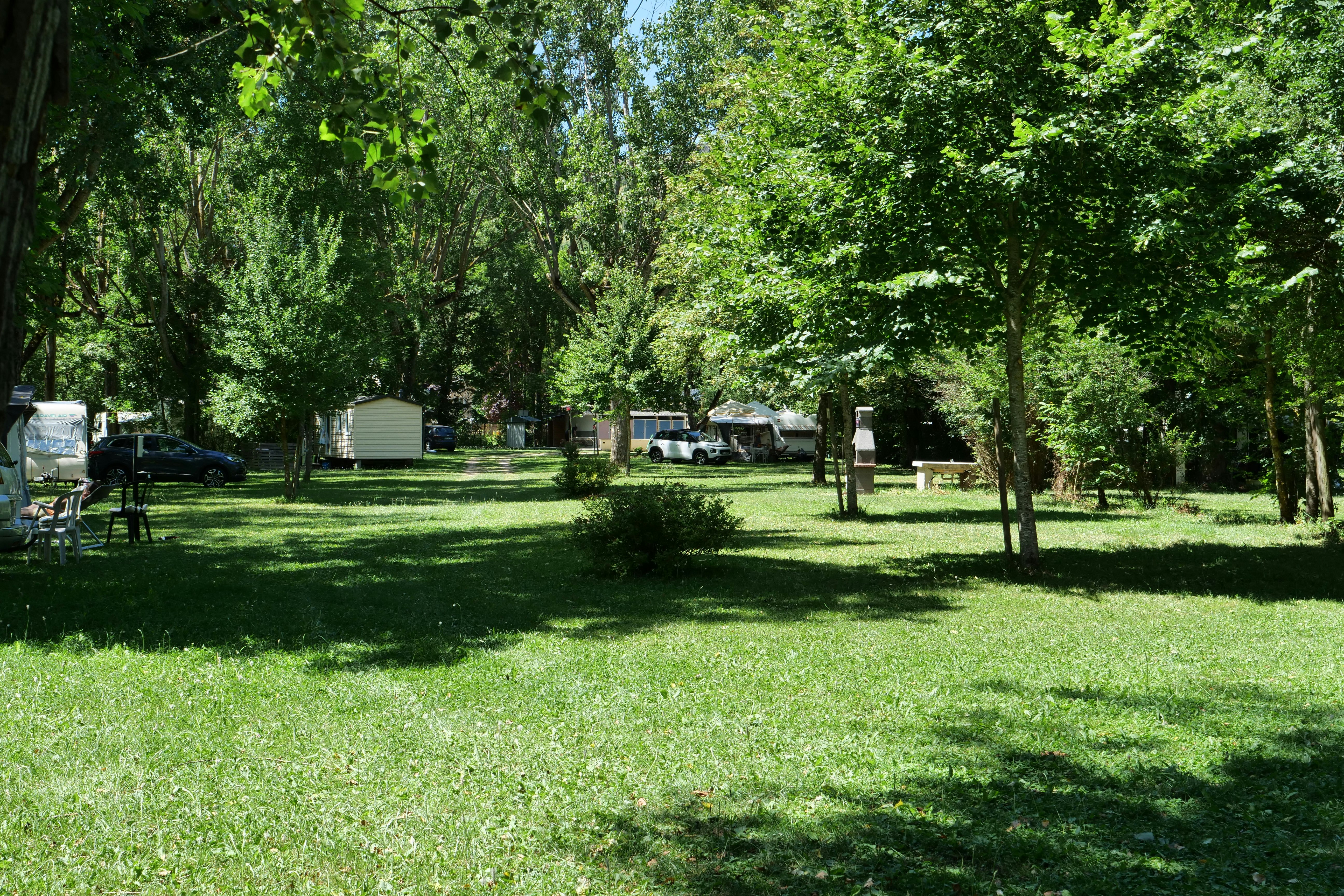 Camping Le Clos des Peupliers - Standplatzwiese auf dem Campingplatz