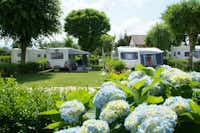 Camping Le Coin Tranquille - Wohnmobil- und  Wohnwagenstellplätze im Grünen auf dem Campingplatz