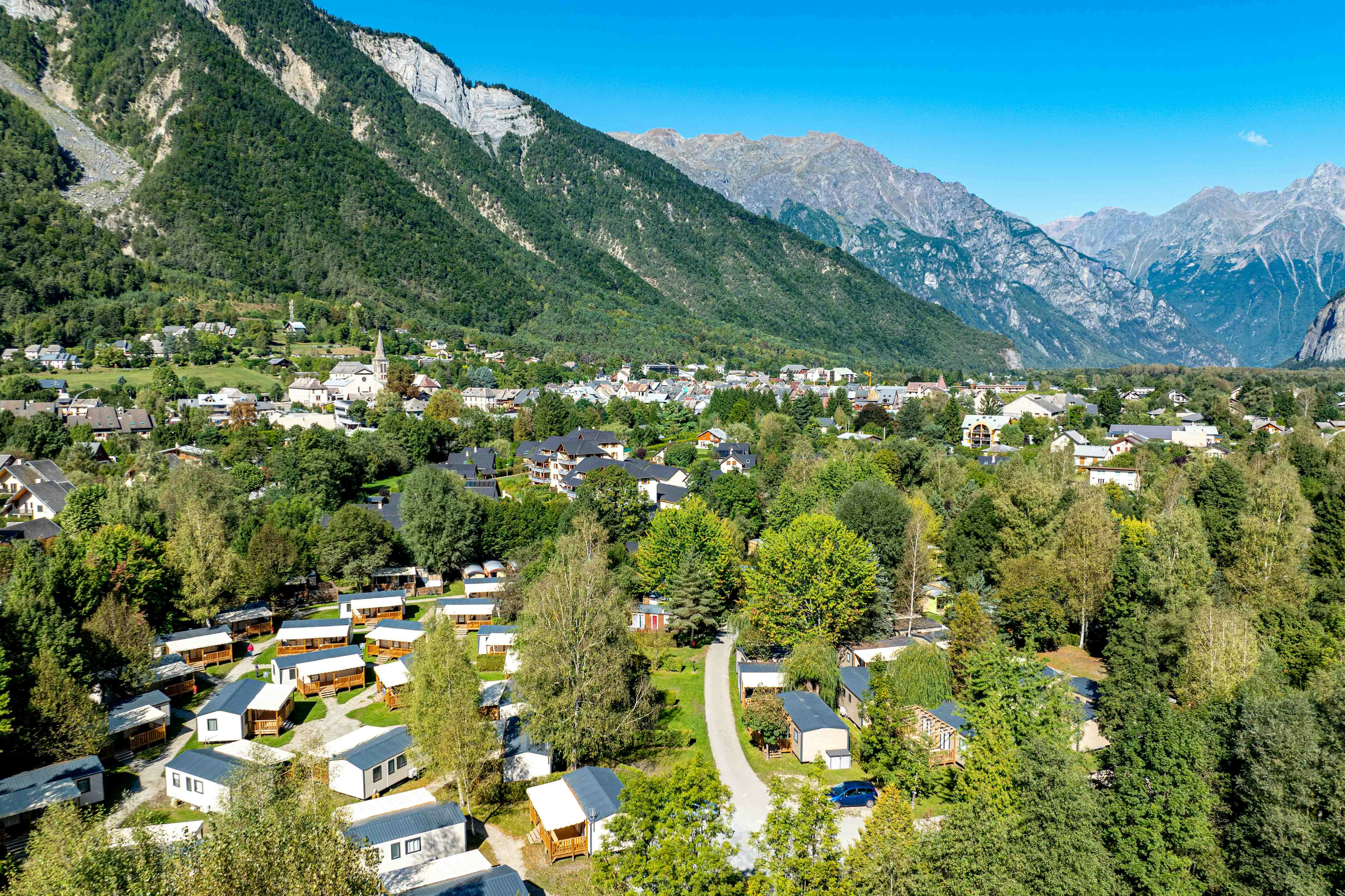 Camping Koawa Le Colporteur  Camping Le Colporteur - Ciela Village  - Campingplatz aus der Vogelperspektive