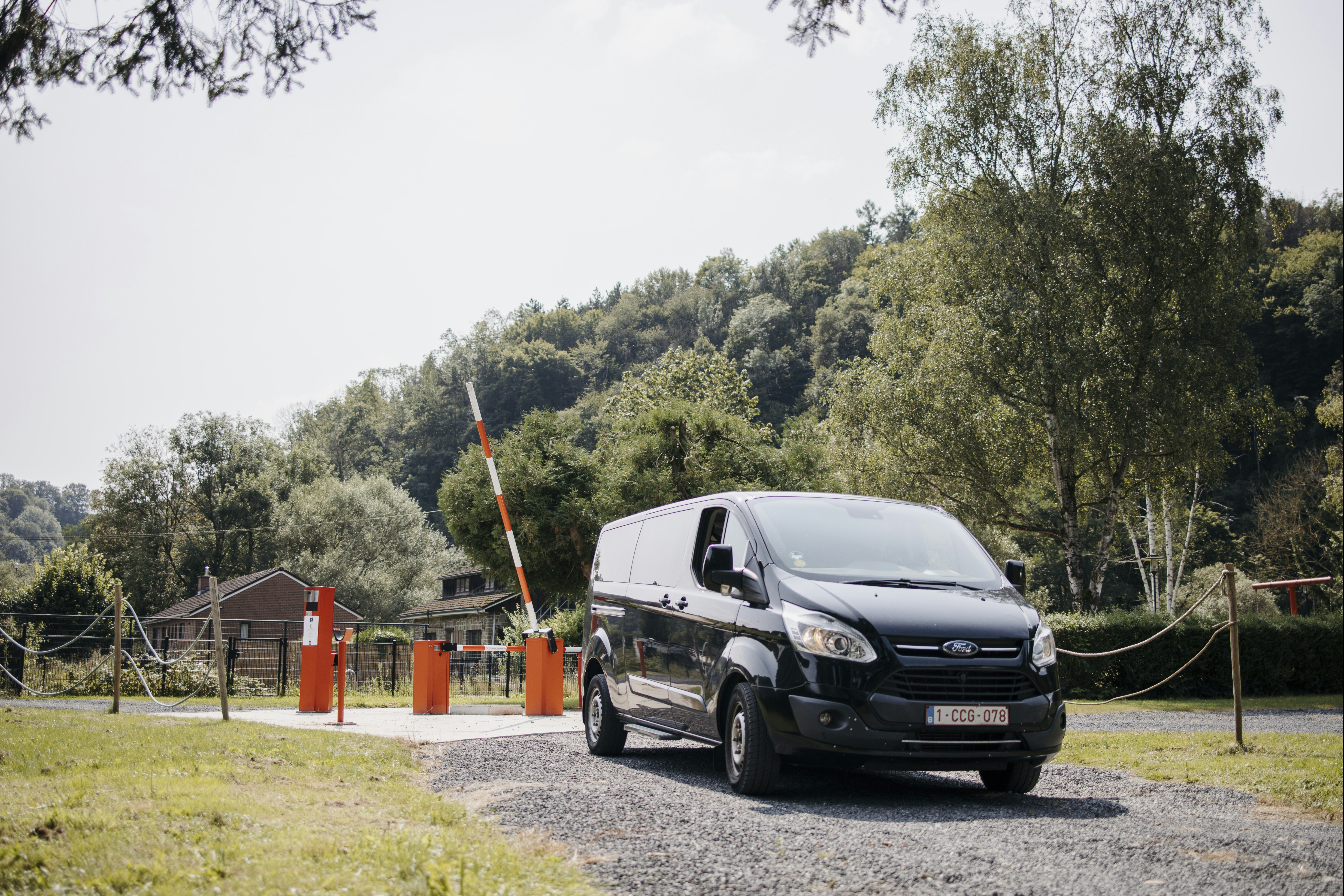 Arden Parks Comblain-au-Pont   Camping Le Confluent - Einfahrt des Campingplatzes