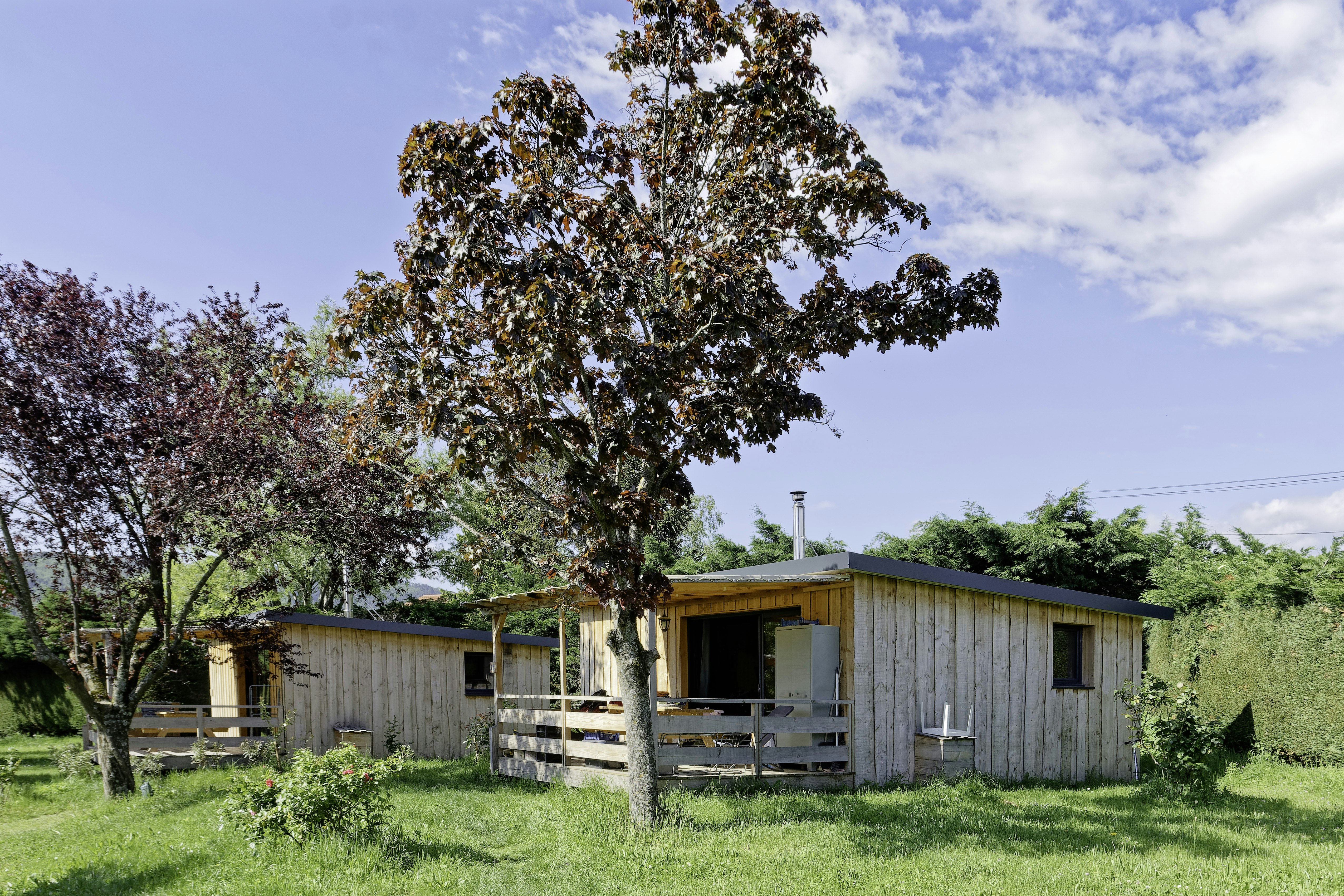 Camping le Cottet Pilat  - Mobilheime auf dem Campingplatz