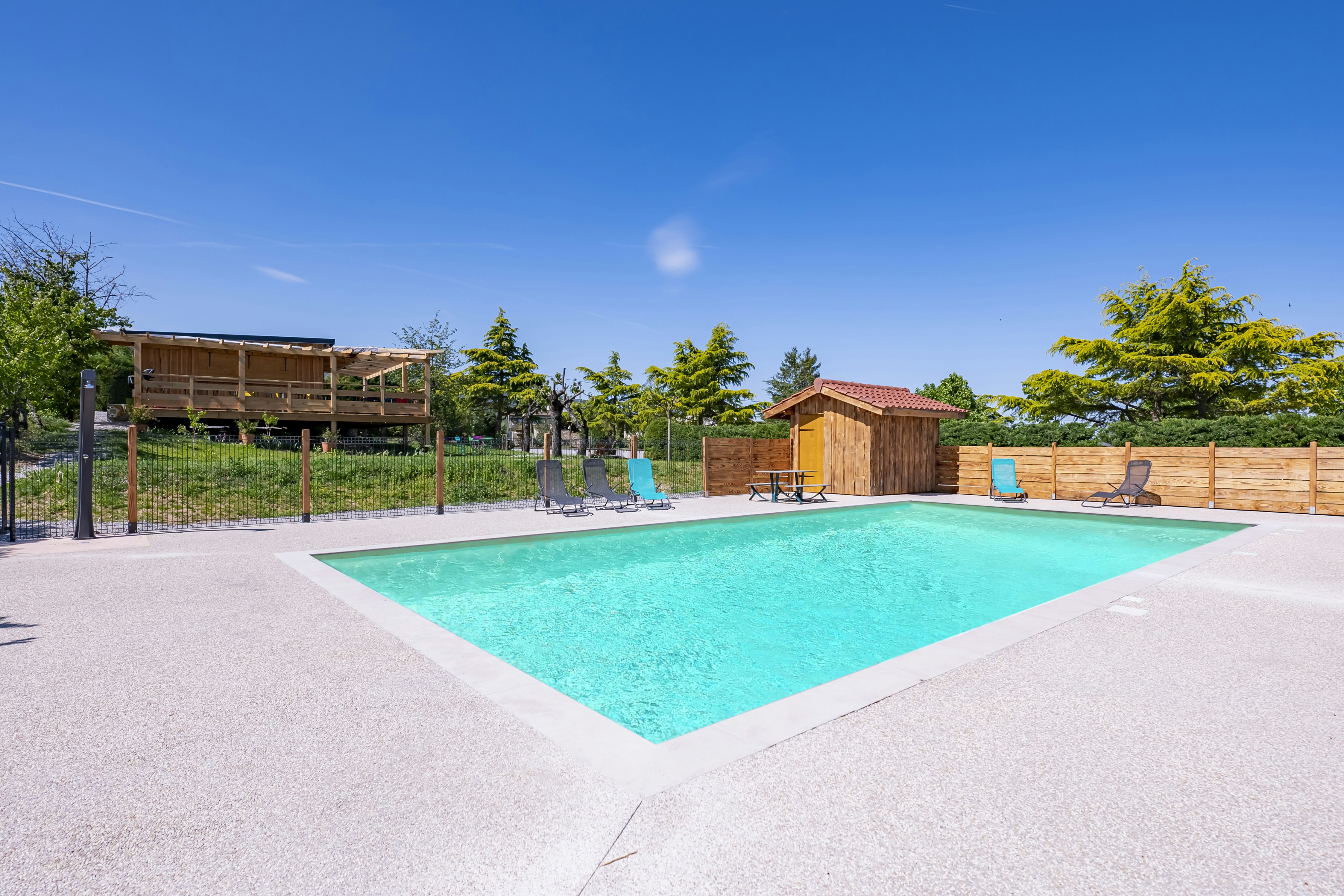 Camping le Cottet Pilat - Freibad auf dem Campingplatz