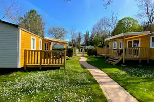 Camping Paradis le Ceou Camping Le Céou - Mobilheime auf dem Campingplatz