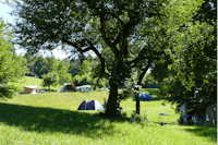 Camping Le Crêtoux  -  Zeltplatz vom Campingplatz im Grünen