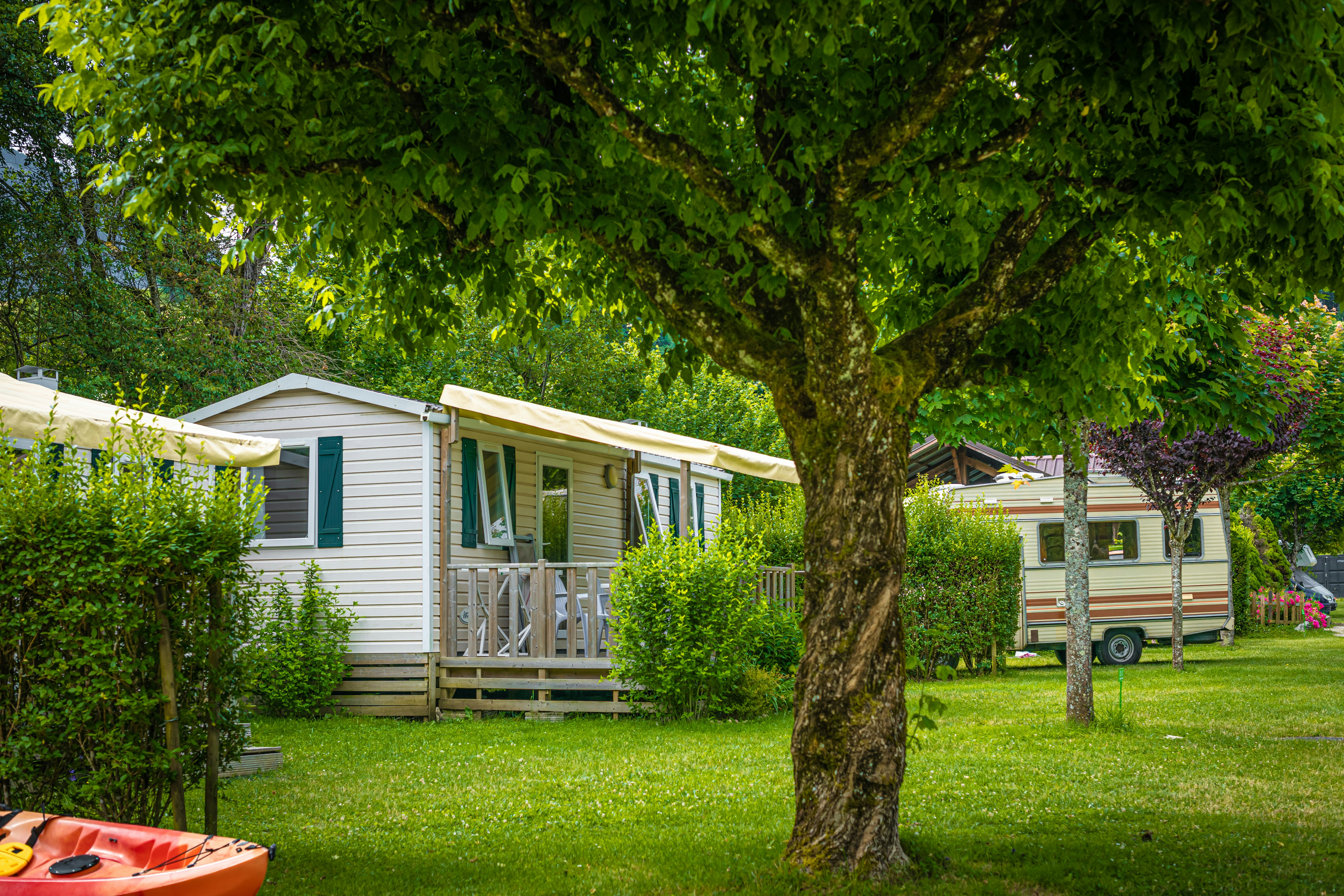 Camping Le Curtelet  - Mobilheime auf dem Campingplatz