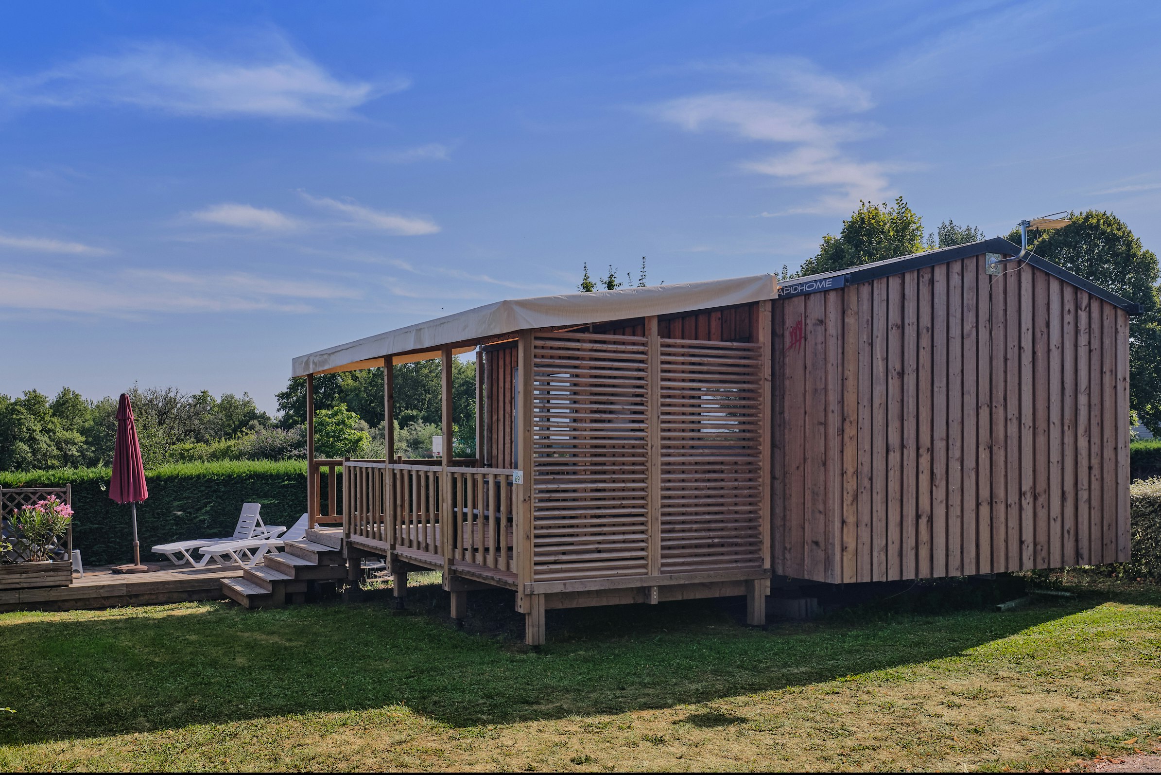 Camping Le Daguet  - Mobilheim auf dem Campingplatz