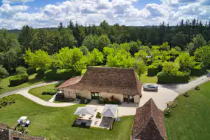 Camping Le Domaine du Bois Coquet - Campingplatz aus der Vogelperspektive