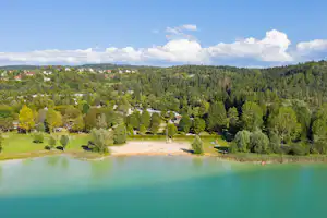 Yelloh! Village Le Fayolan - Luftaufnahme des Strandes und des Meeres