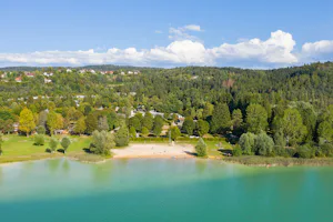 Yelloh! Village Le Fayolan - Luftaufnahme des Strandes und des Meeres