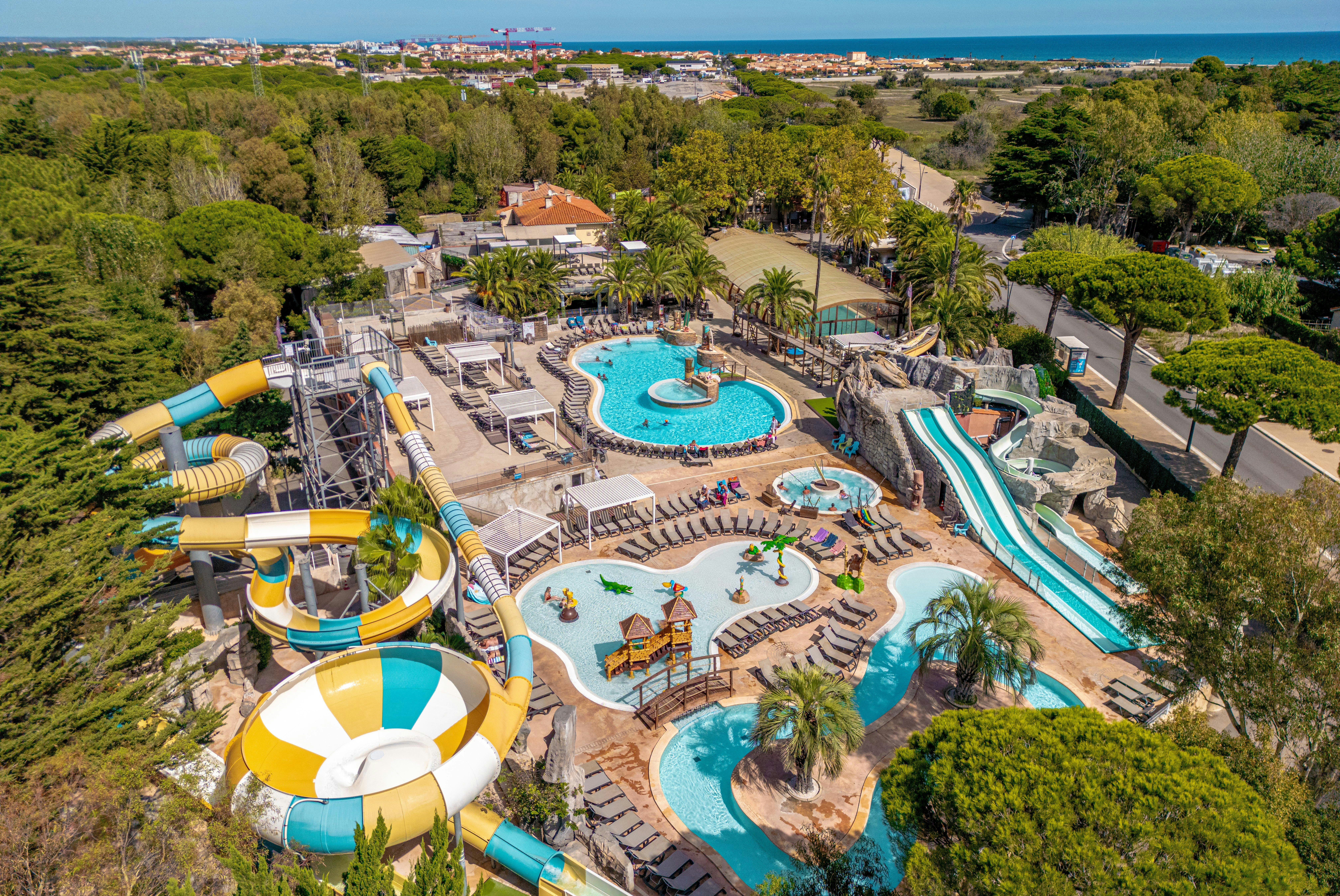 Camping Le Floride & l'Embouchure  - Campingplatz aus der Vogelperspektive