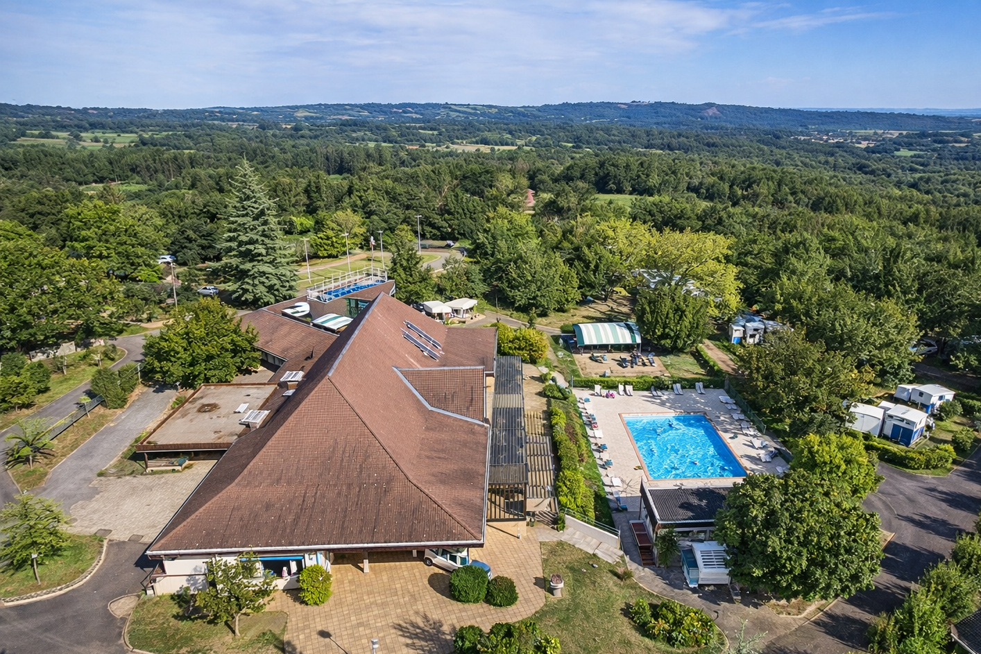 Vacances ULVF - O'Aka  Camping Le Francès  - Campingplatz aus der Vogelperspektive
