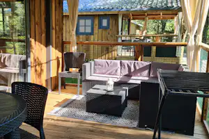 Camping Le Gallo Romain - Terrasse des Mobilheims