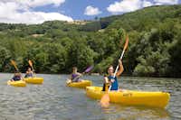 Huttopia Pays de Cordes sur Ciel - Wassersportaktivitäten auf dem Fluss am Campingplatz
