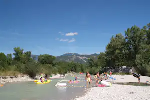 Camping Le Glandasse - Badestrand auf dem Campingplatz