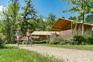Camping Le Grand Dague - Gäste mit dem Fahrrad
