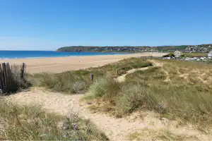 Camping Le Grand Large - Strand vom Campingplatz am Meer