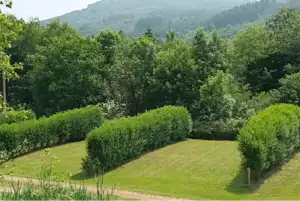 Camping Le Grun de Chignore - Standplätze im Grünen auf dem Campingplatz
