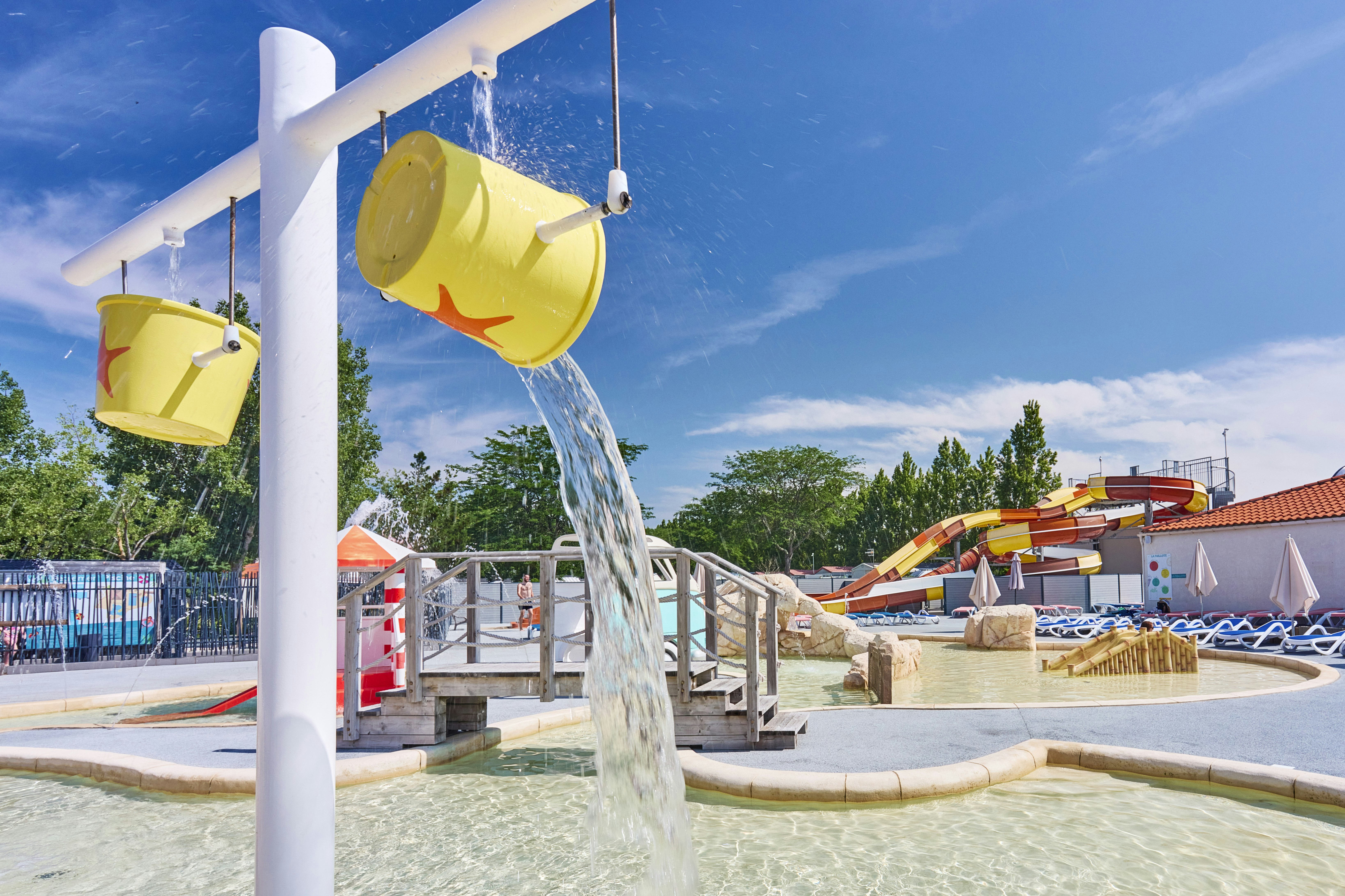 Yelloh! Village Le Jard  Camping Le Jard  - Wasserspielplatz für Kinder auf dem Campingplatz