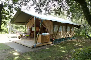Camping Le Martinet Rouge - Mobilheime vom Campingplatz im Grünen