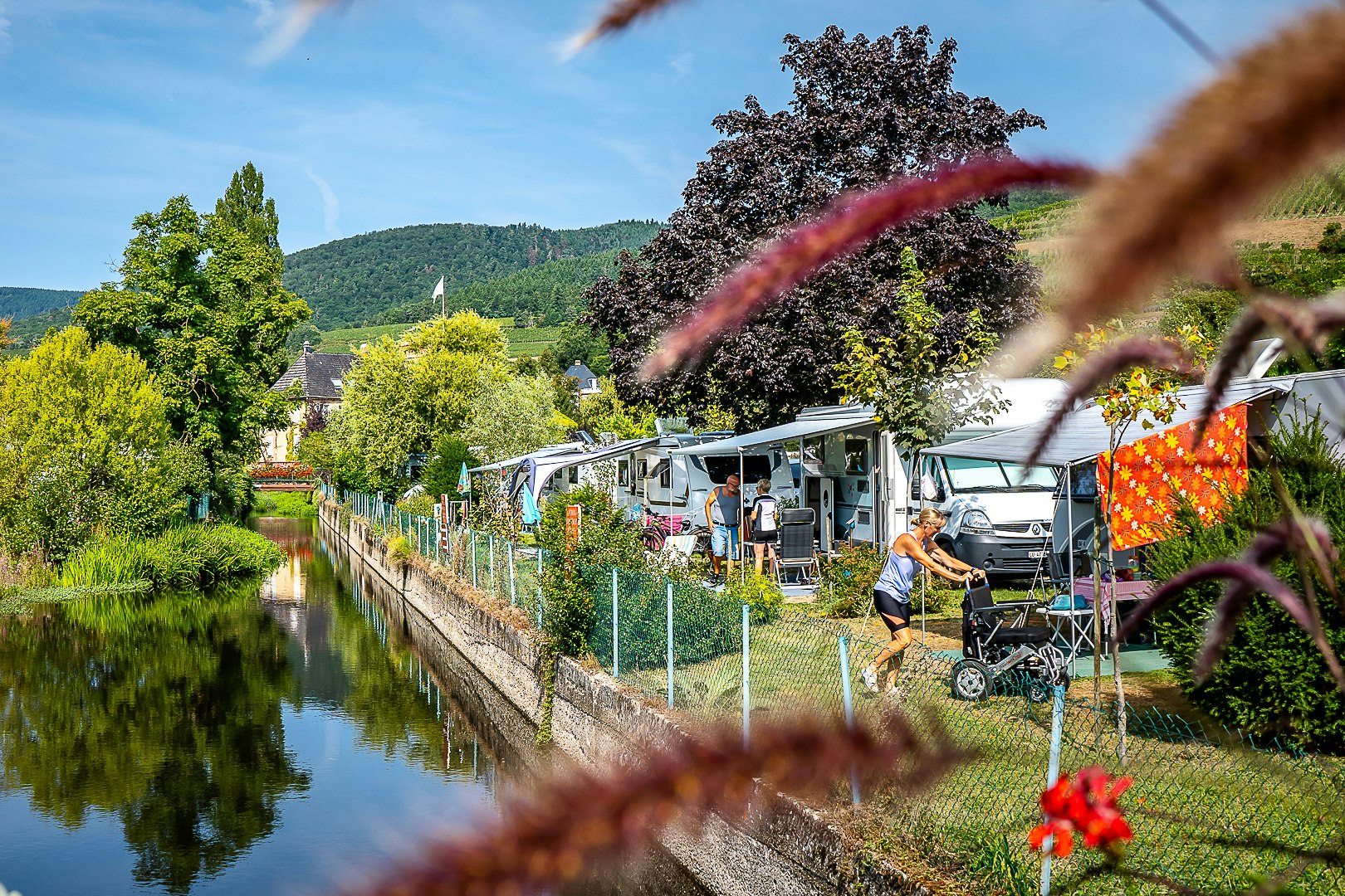 Camping Le Médiéval - Standplätze auf dem Campingplatz