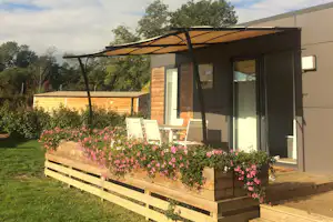 Camping Le Paquier Fané - Mobilheime im Grünen auf dem Campingplatz