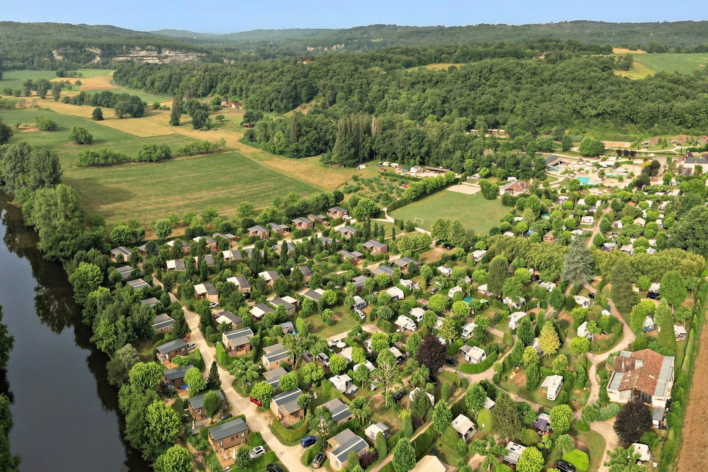 Camping Le Paradis  - Luftaufnahme des Campingplatzes