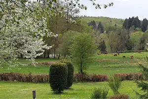Camping Le Soustran - Aussicht in die Umgebung des Campingplatzes