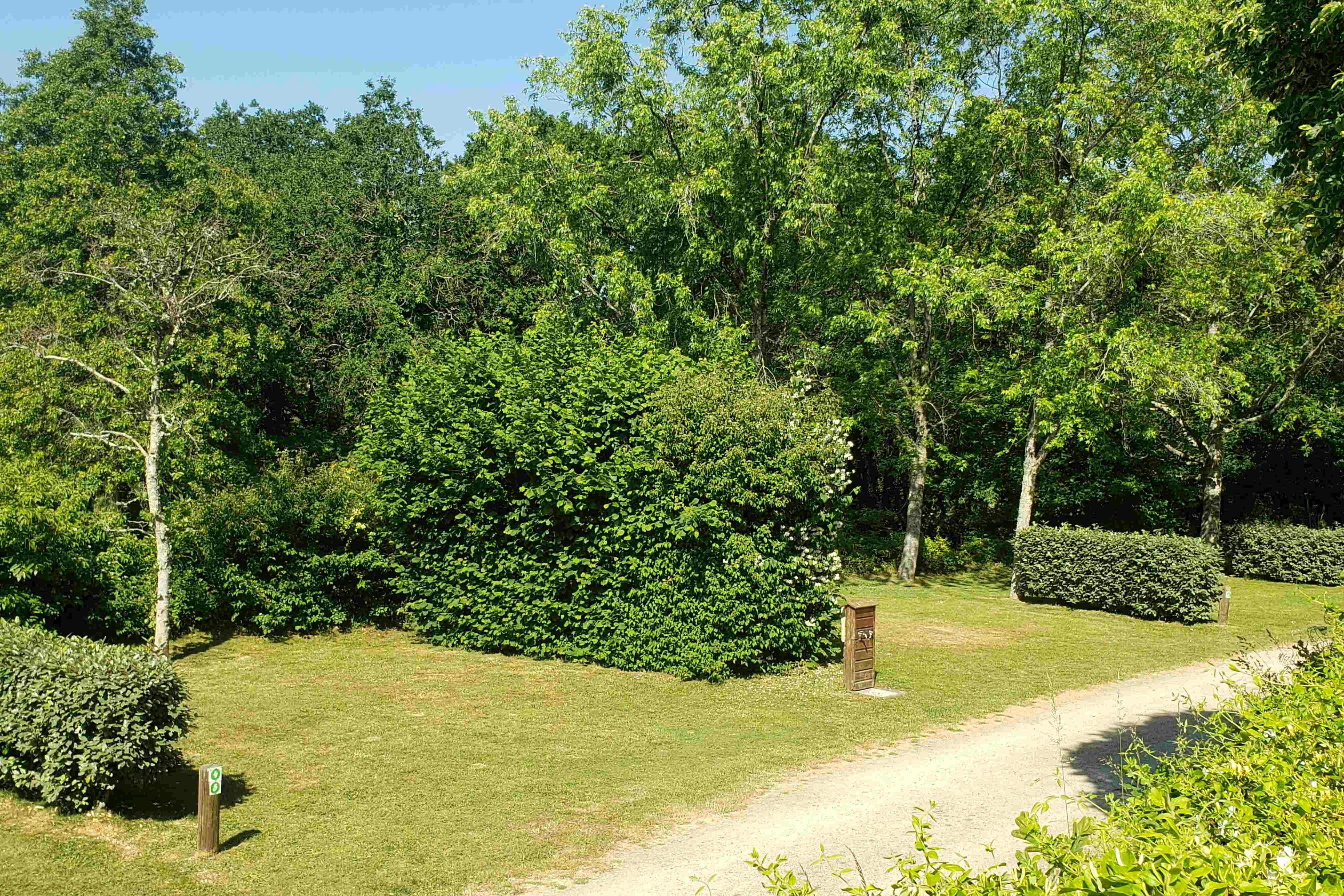 Camping le Petit Bois - Standplätze im Grünen auf dem Campingplatz