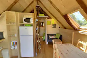 Camping Le Petit Liou - Mobilheim von innen