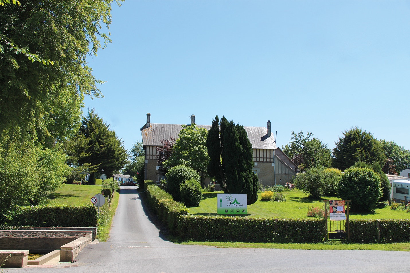 Camping Le Picard - Eingang des Campingplatzes