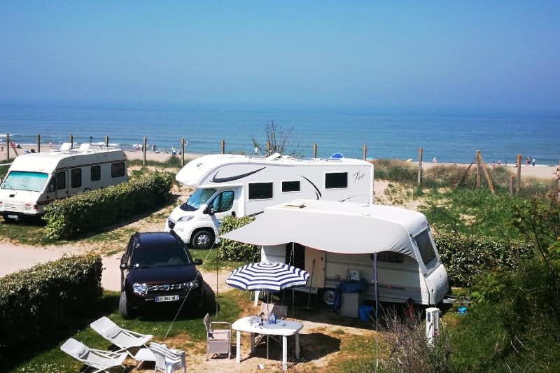 Camping Le Point du Jour  -  Wohnwagen- und Zeltstellplatz vom Campingplatz am Strand am Ärmelkanal