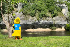 Camping Paradis Rocher de la Granelle Camping Le Rocher de la Granelle - Maskottchen der Kindernimation