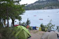 Camping Le Soleil - Zeltplatz vom Campingplatz mit Blick auf das Mittelmeer